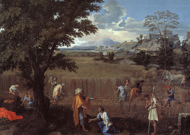 Nicolas Poussin The Summer  Ruth and Boaz Germany oil painting art